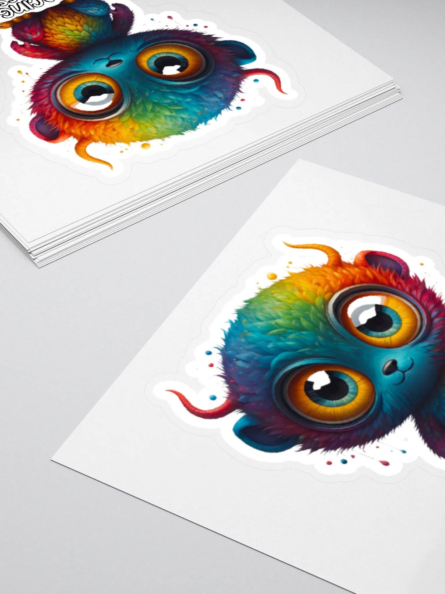 Embracing My Weirdness Era-Kawaii Colorful Creature Sticker-Rainbow Sticker-LGBTQIA+ Sticker product image (12)