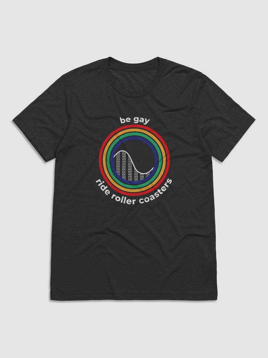 Be Gay, Ride Rollercoasters (dark - tri-blend) product image (1)
