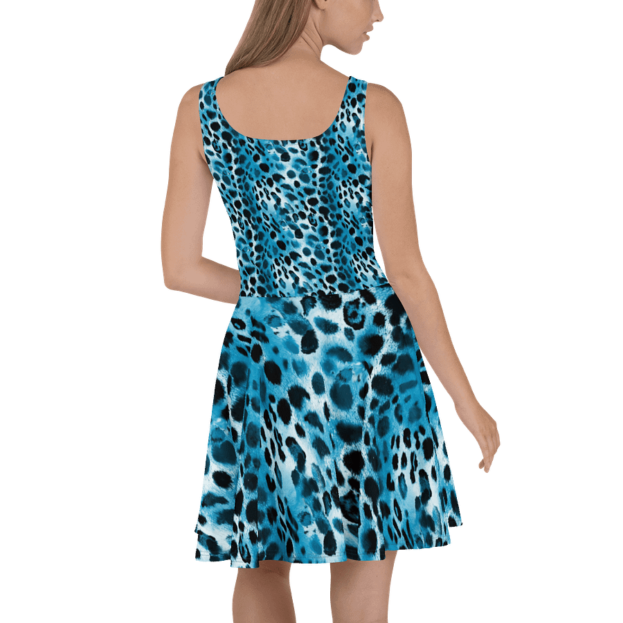 Blue Leopard Scater Dress product image (4)