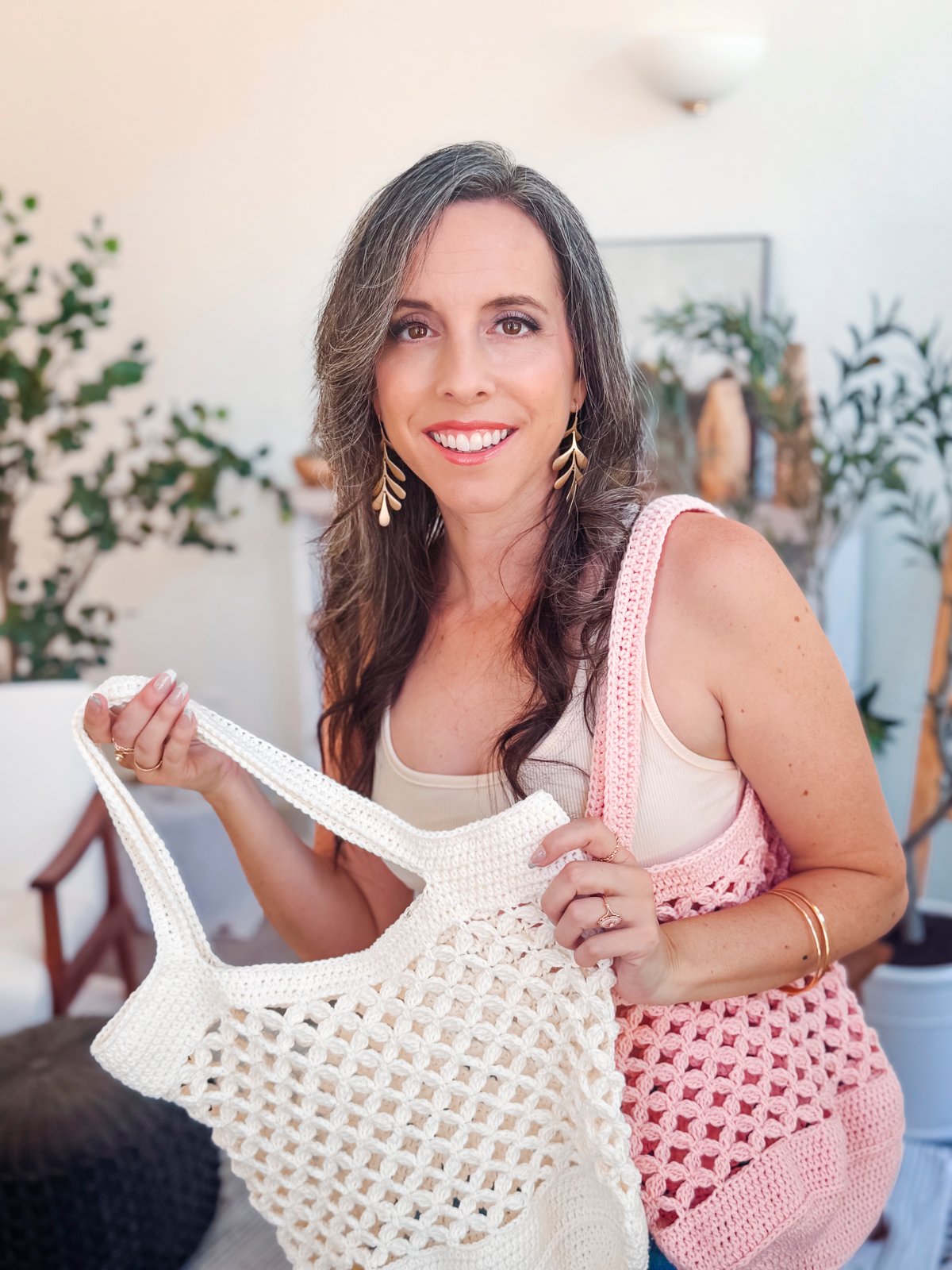 Circle Leaf Market Bag Crochet Pattern product image (5)