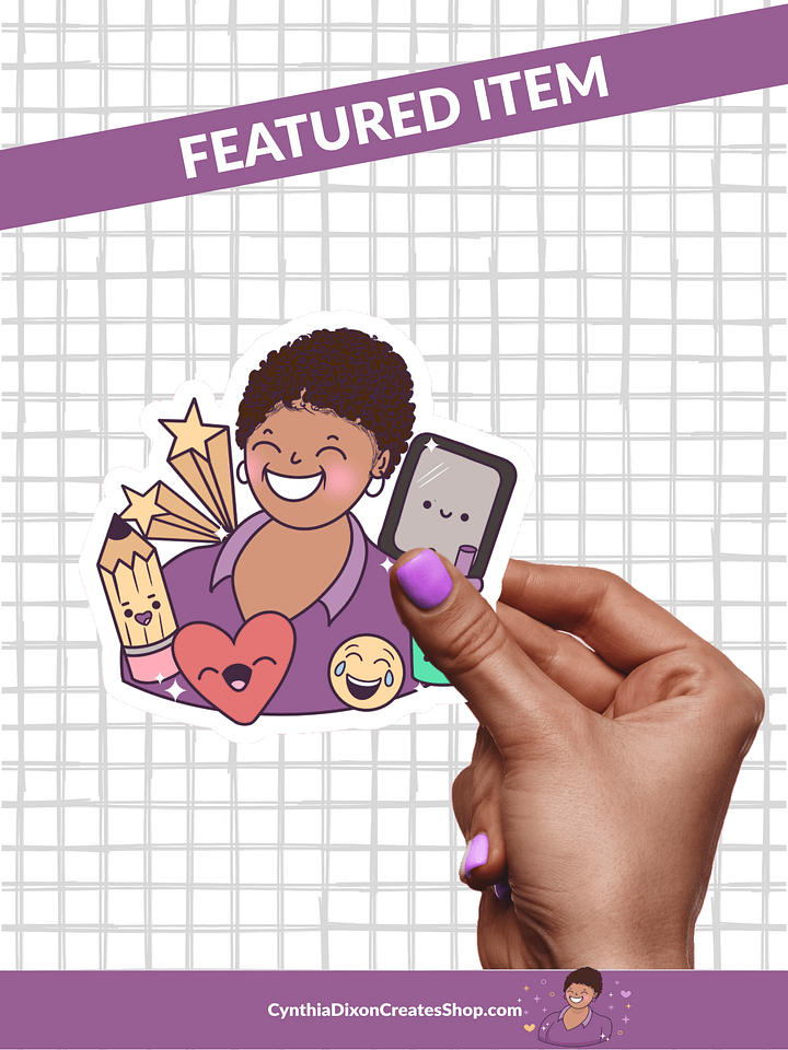 Cynthia Dixon Creates Logo Kiss Cut Sticker product image (1)