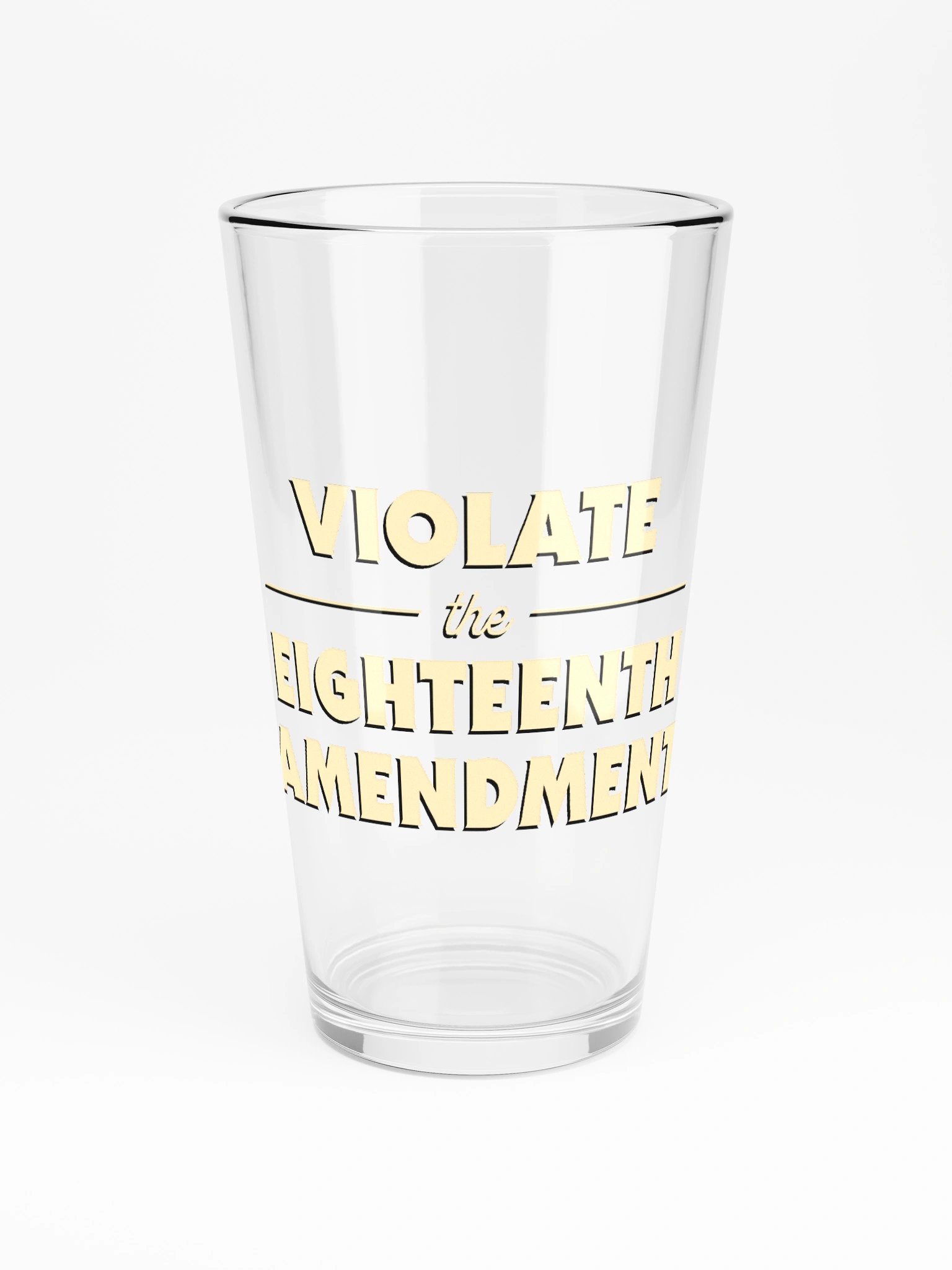 Violate the Eighteenth Pint Glass product image (3)