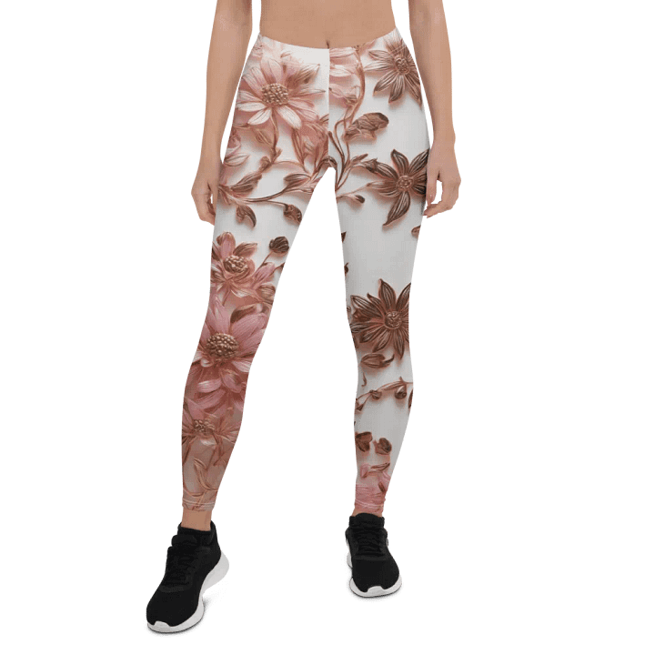 Pink Floral Leggings product image (1)