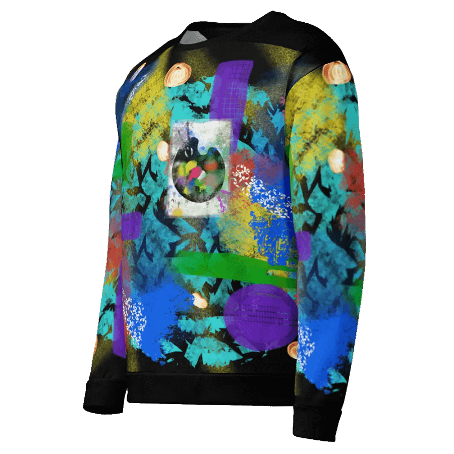 AbstractWear #2 Unisex Art Sweatshirt/Night-Flower product image (3)