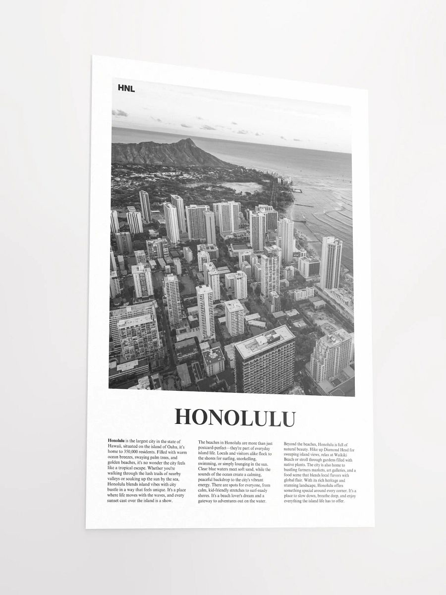 Honolulu 01 Newspaper Poster product image (5)