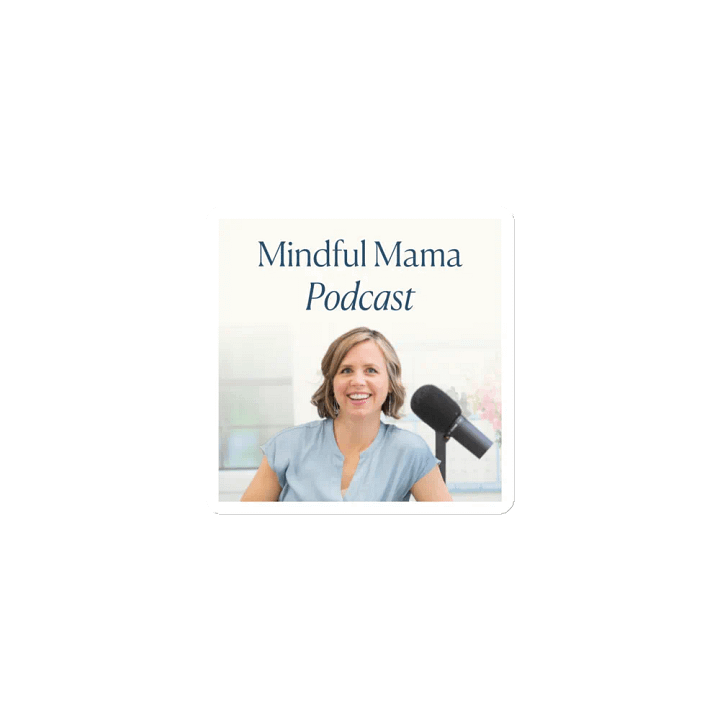 Mindful Mama Podcast Square Magnet product image (1)