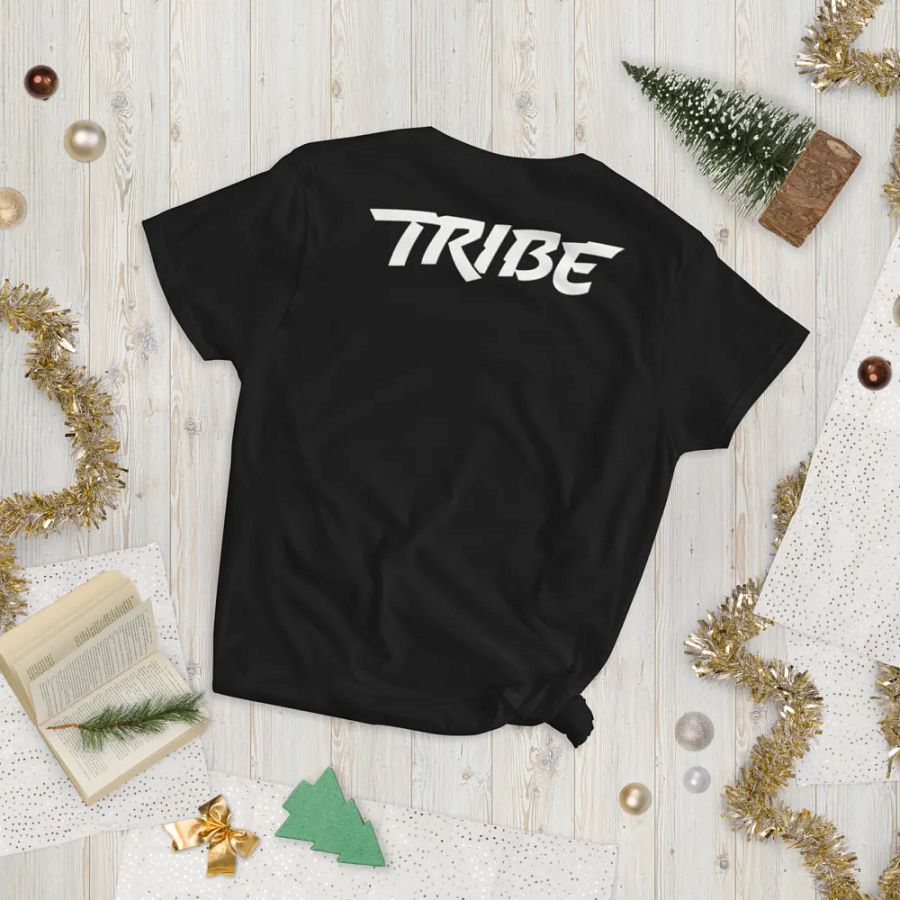 Women's Paint Splat Headphones Front | Tribe Back Print Gildan Middleweight T-Shirt product image (9)