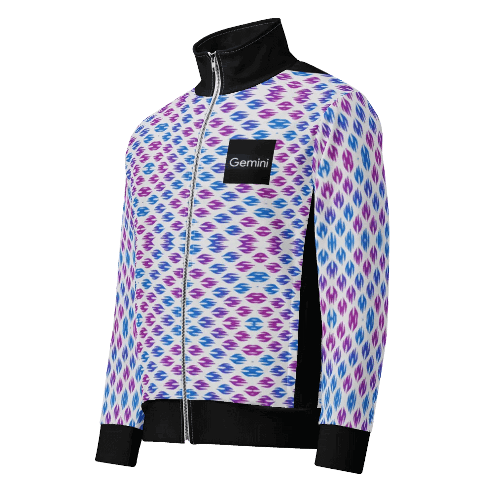 Gemini 2.5 Pro Experimental Track Jacket "Algorithmic Flow" (Unisex) Google AI x Deepmind product image (1)