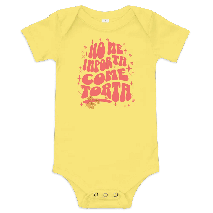 No Me Importa Come Torta Bodysuit para Bebés product image (3)