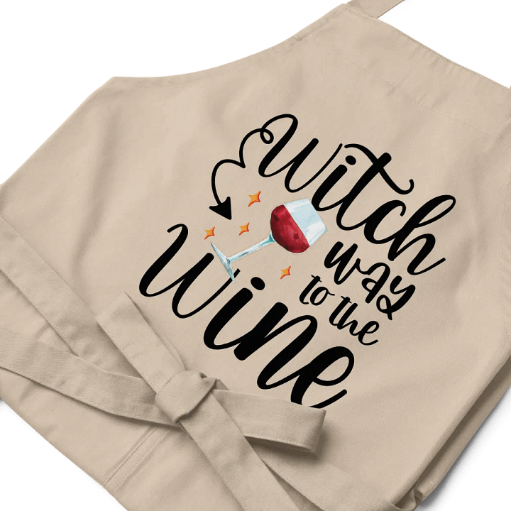 Witch Way to the Wine APRON - Witchy, Kitchen Witch, Magic Kitchen Gift product image (1)