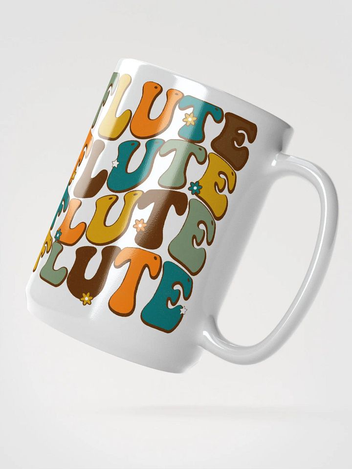 Groovy Wavy Flute Mug in Retro Colors 15oz (white background) product image (2)