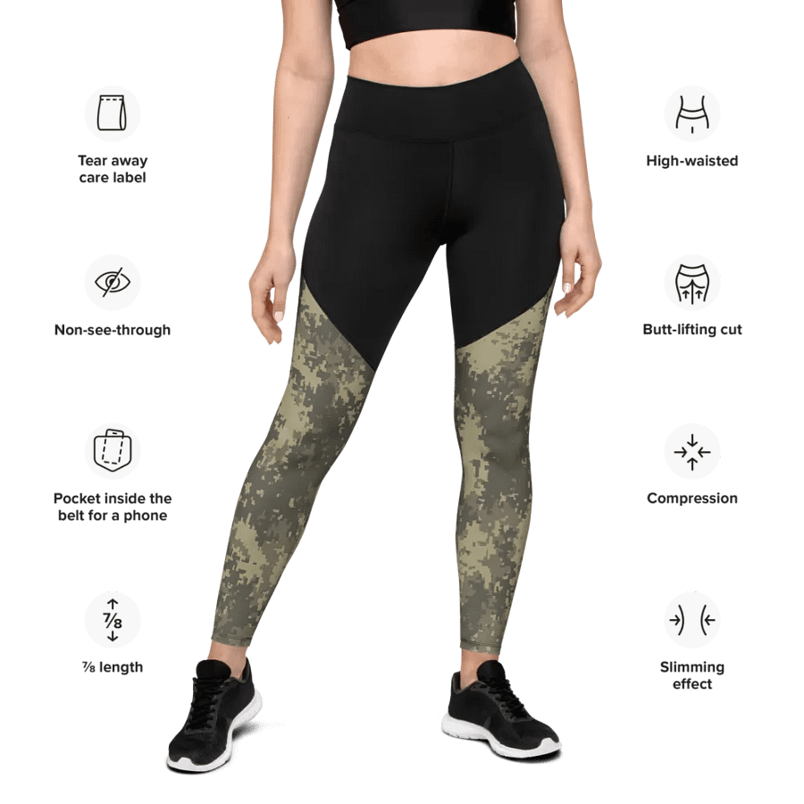 Vibrant Compression Sports Leggings product image (3)