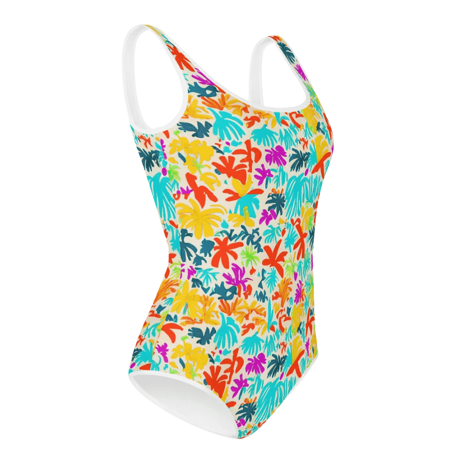 Floral Fun Blooms All Summer: All-Over Print Youth Swimsuit product image (10)
