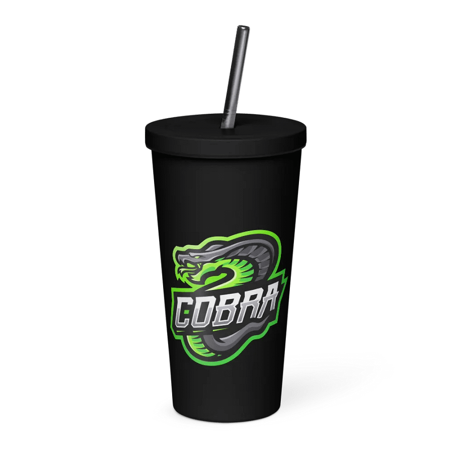 Cobra Insulated Tumbler with a Straw product image (1)