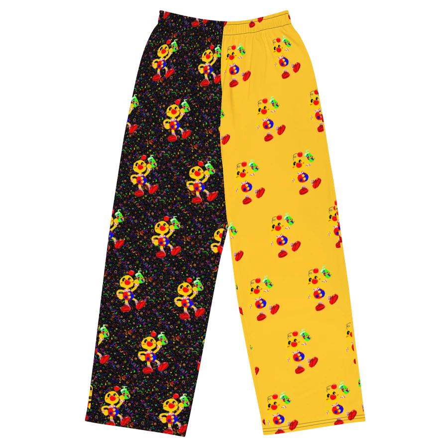 Split Yellow and Arcade All-Over Boyoyoing Unisex Wide-Leg Pants product image (4)