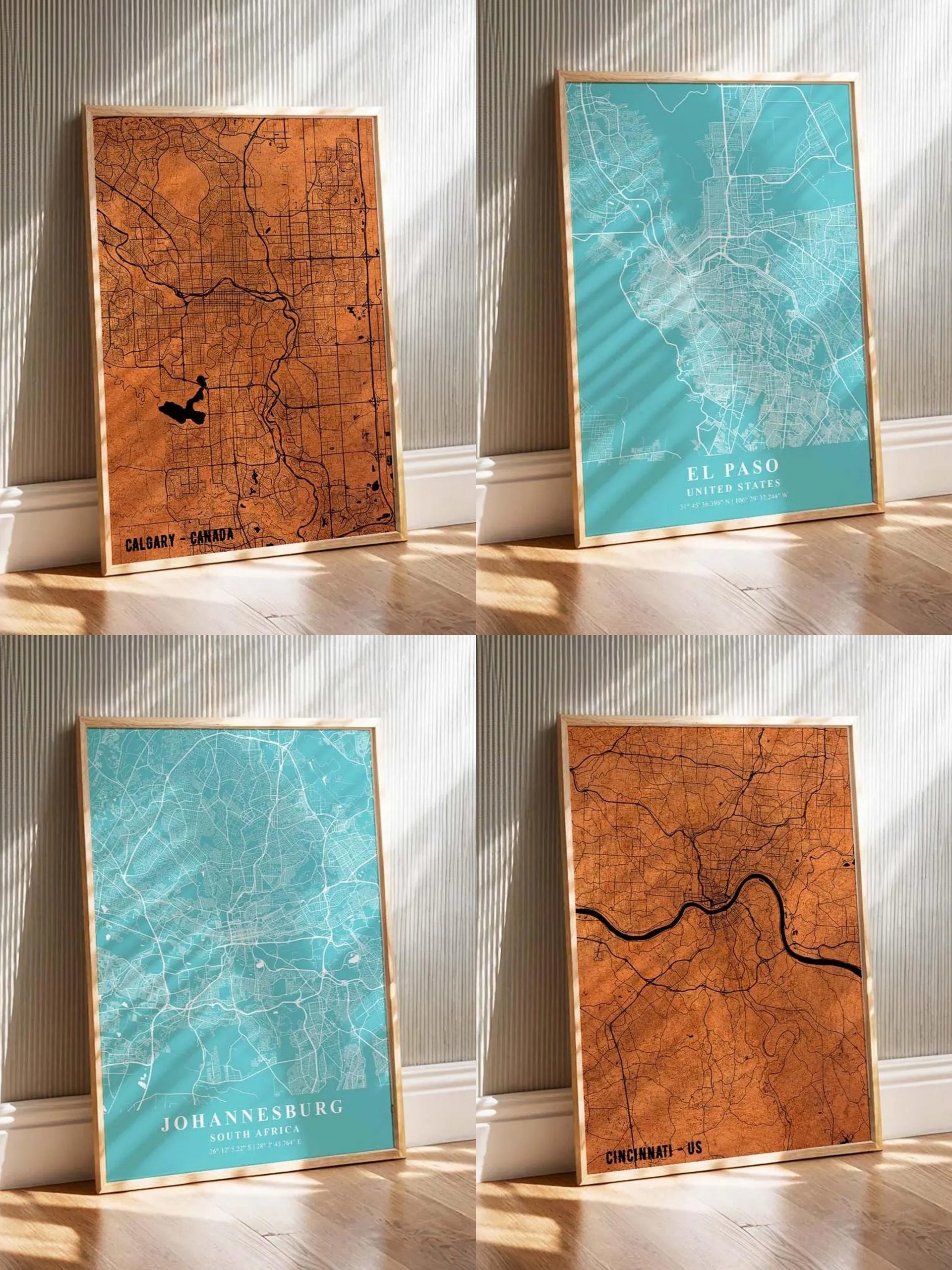 35000 USA & EU City Map Digital Download Wall Art product image (3)