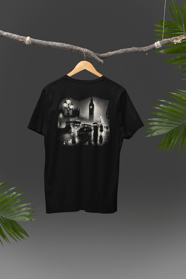 Misty London Nights: Vintage Noir Scene (Mens Tee) product image (2)