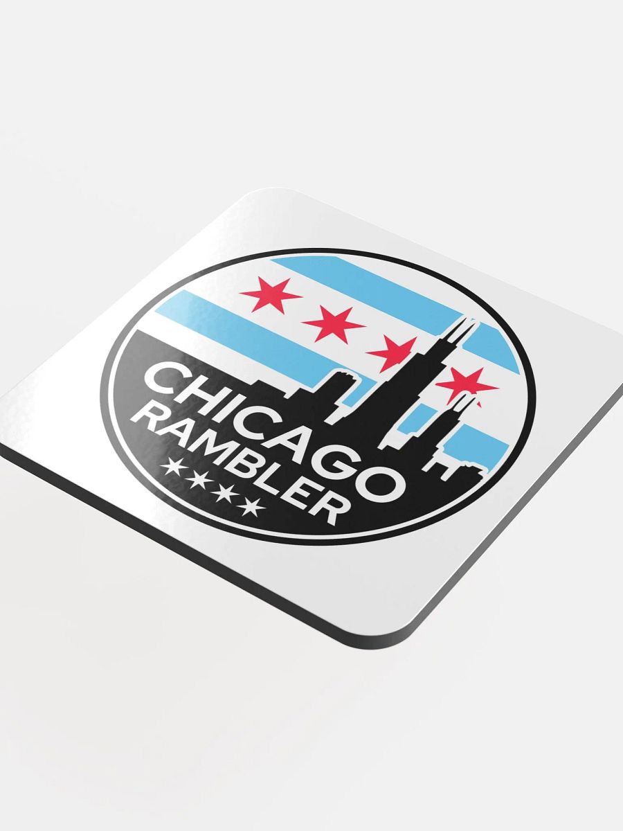 City Edition Coaster White Circle Design product image (4)