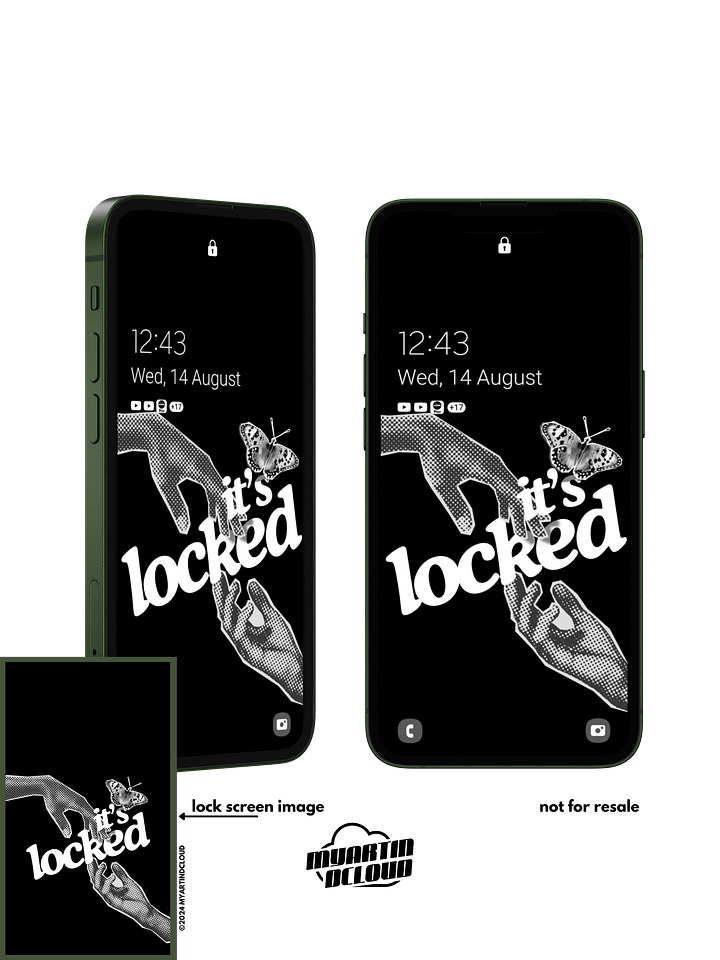 its locked - Artistic Hands Lock Screen Wallpaper product image (1)