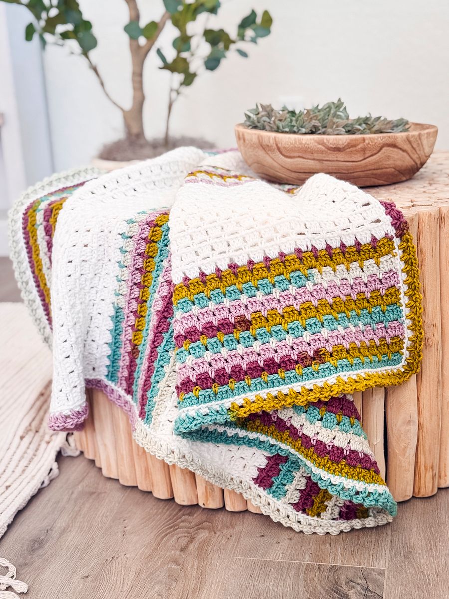 Block Stitch Crochet Blanket Pattern product image (5)