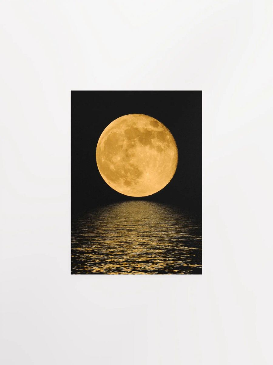 Full Moon (Hi-Res poster) — space poster, Moon poster, space art, Moon photo, photo poster product image (7)