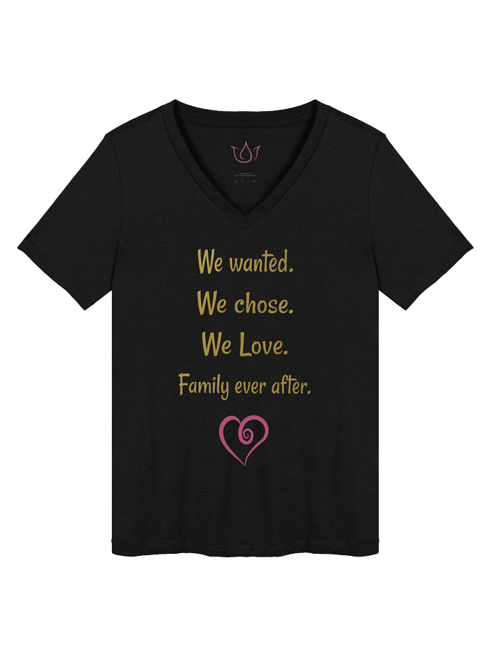 Family Ever After Women's Relaxed V-Neck Tee product image (2)