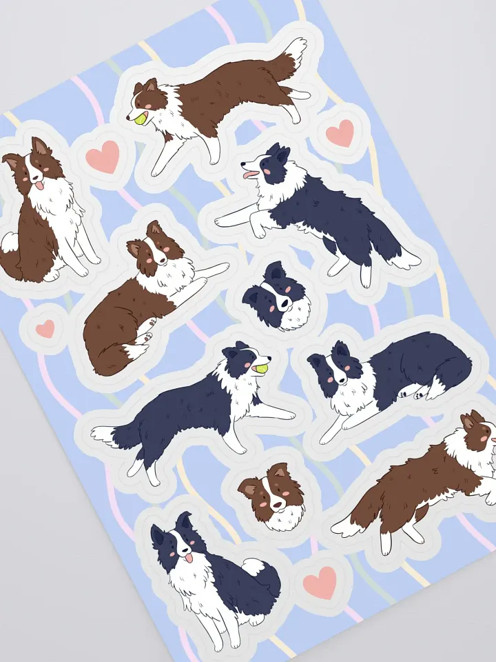 Border Collie Love Sticker Collection product image (2)