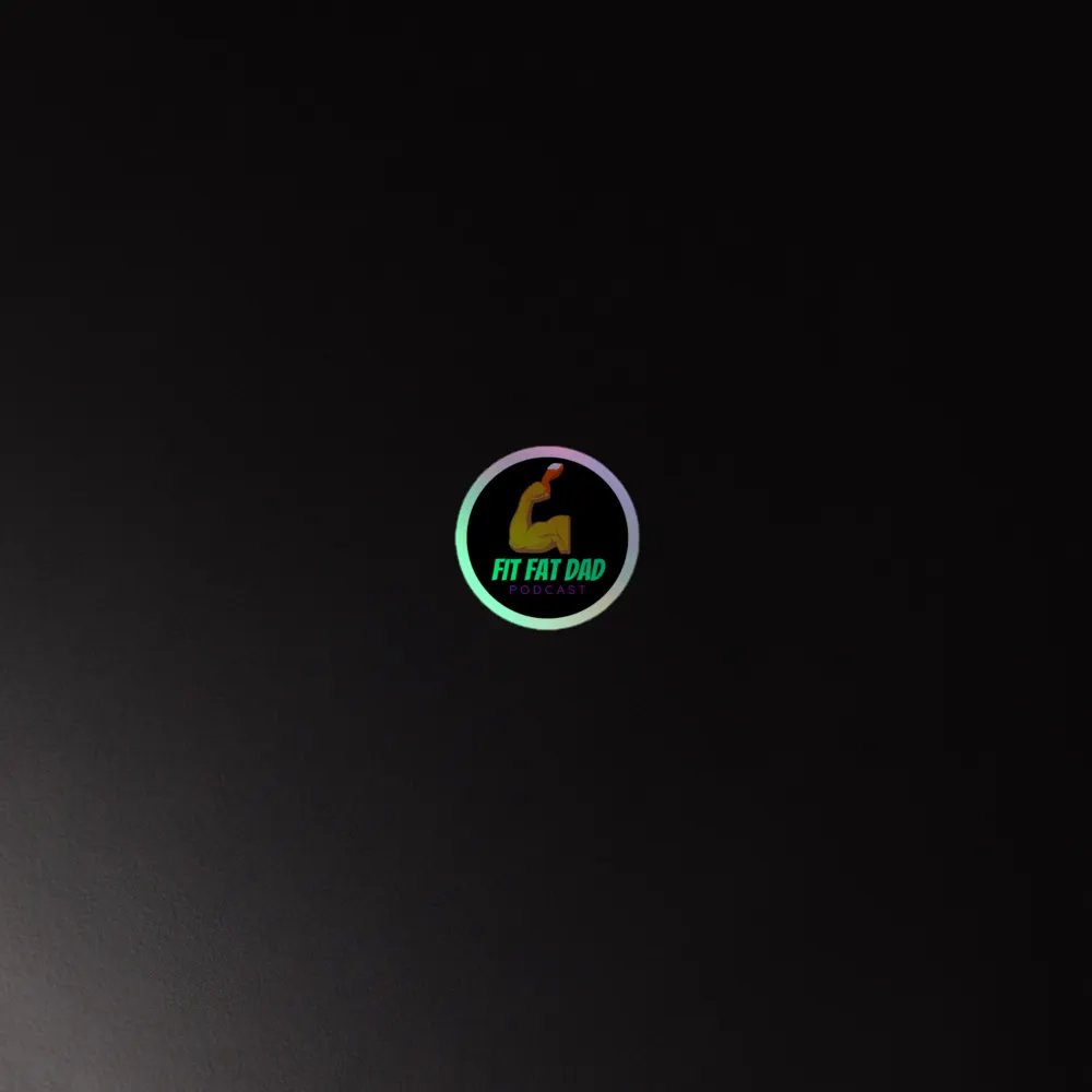 Fit Fat Dad Logo Hologram Sticker product image (4)