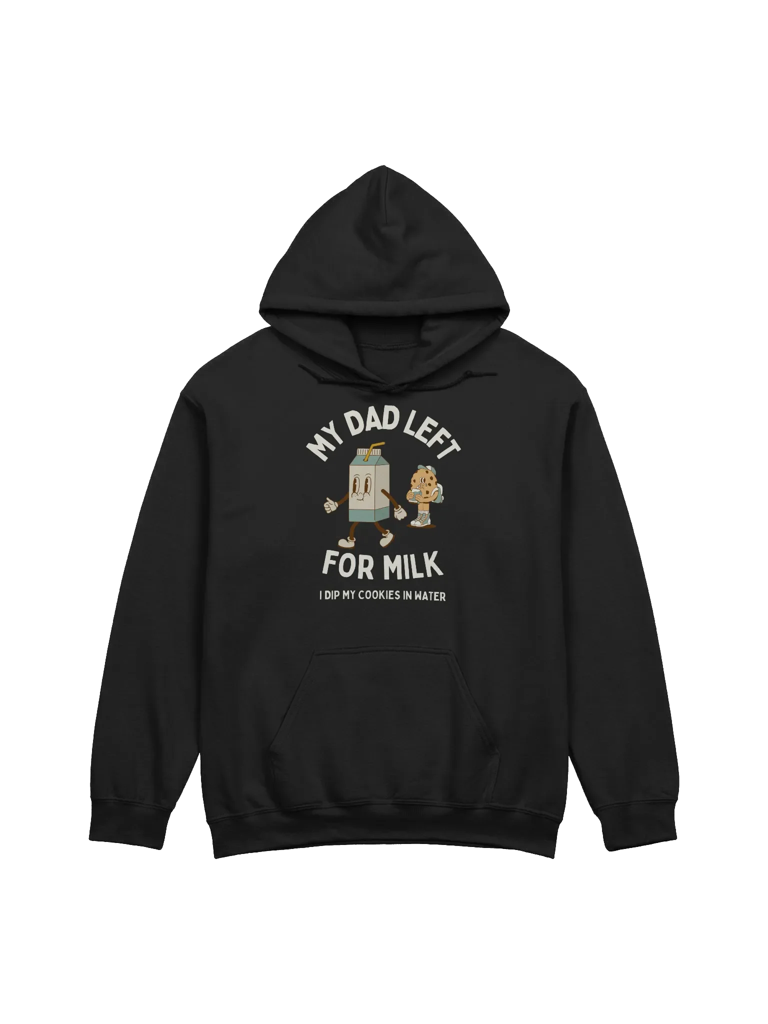 My Dad Left For Milk Hoodie - Dark Color product image (1)