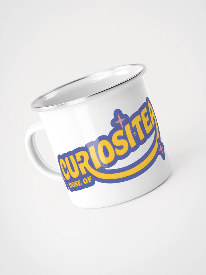Curiositea Enamel Mug - Yellow/Blue product image (1)