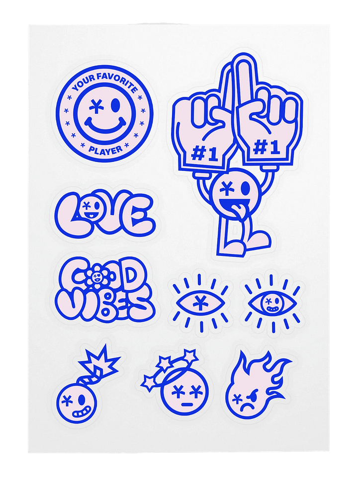 PEACE, LOVE & PAIN STICKER PACK product image (1)