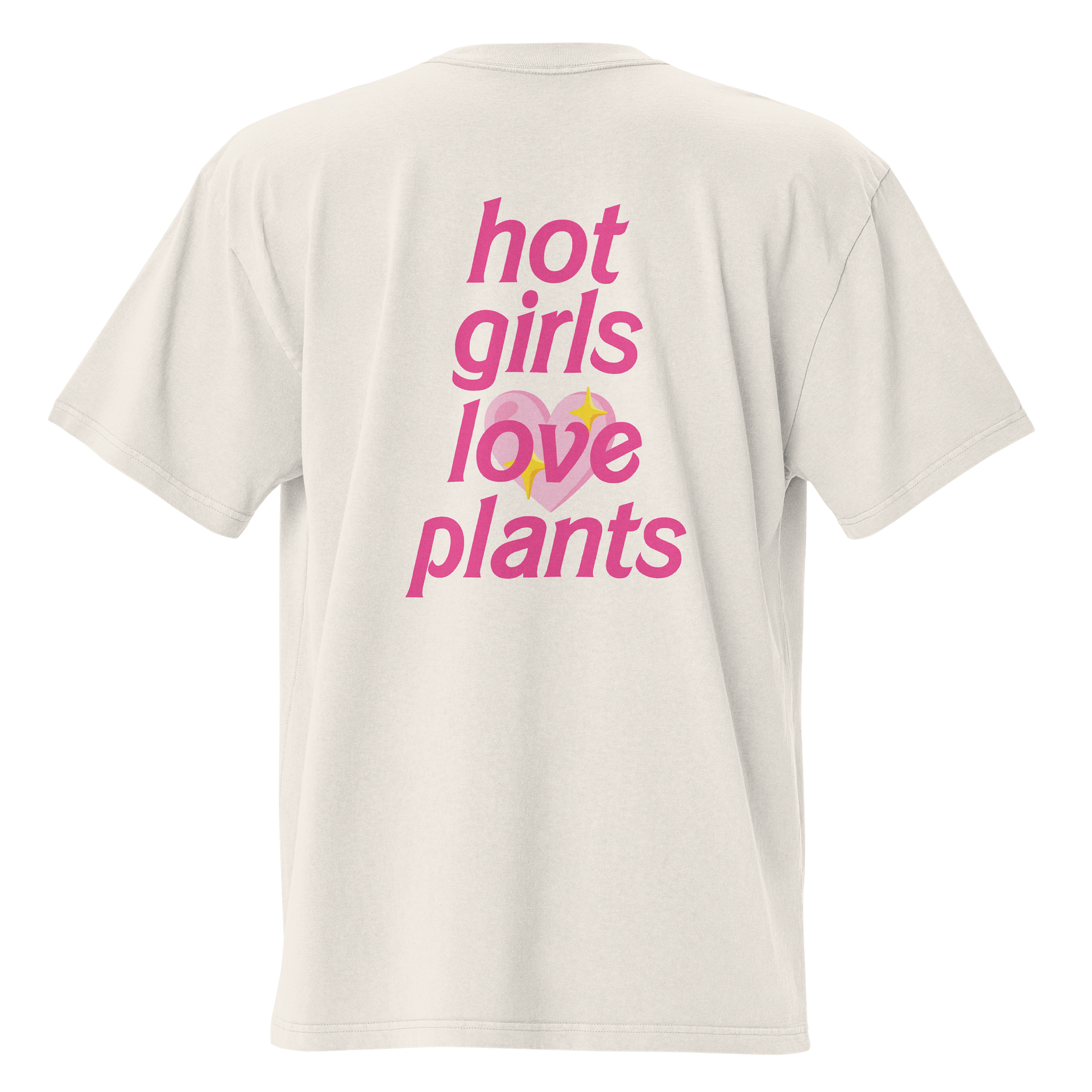 HOT GIRLS 💖 PLANTS - Oversized Faded T-Shirt product image (2)