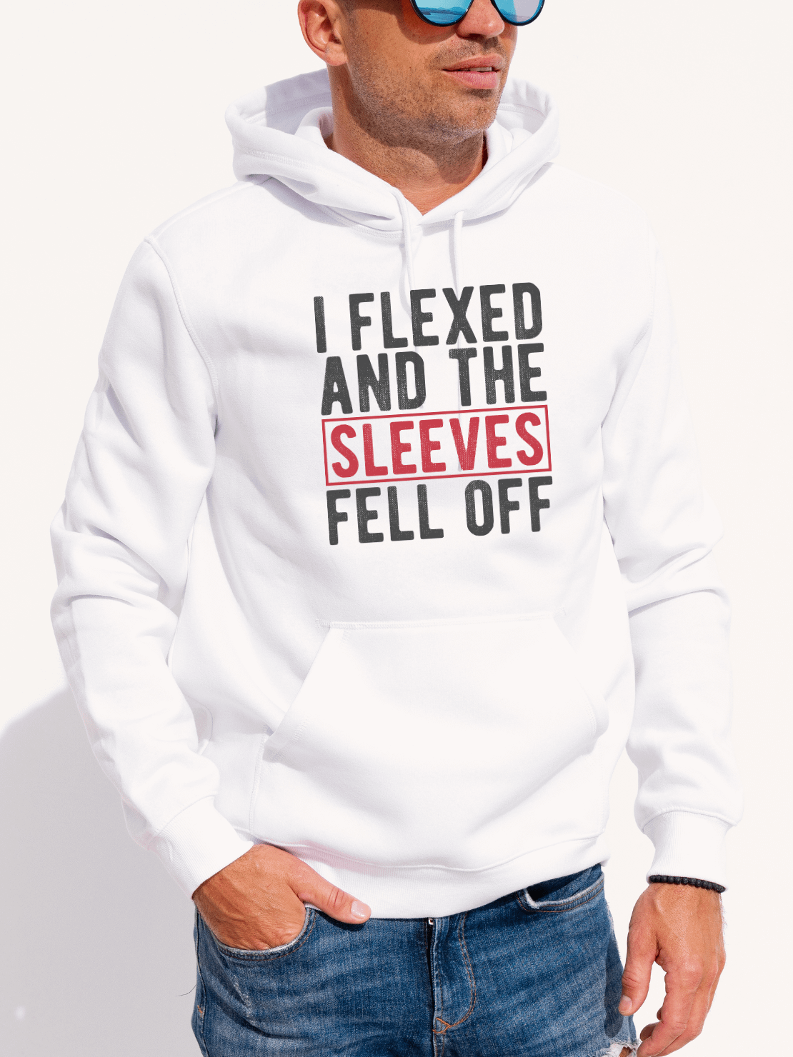 I Flexed and the Sleeves Fell Off Hoodie product image (1)