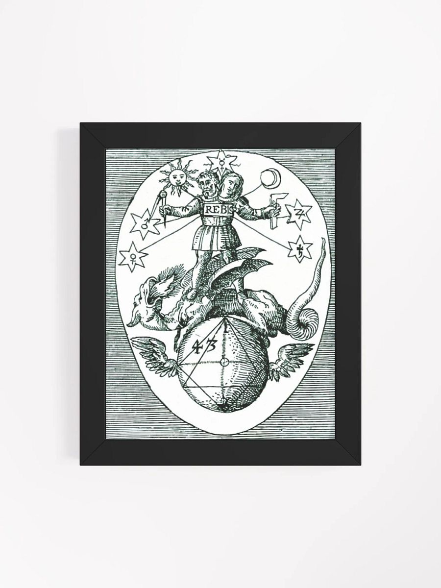 Hermes Trismegistus REBIS, Alchemy Art Print, Occult Wall Art, Ancient Poster, Magick Illustration, Sacred Geometry Decor, Esoteric Home Decor, Black & White Print product image (114)