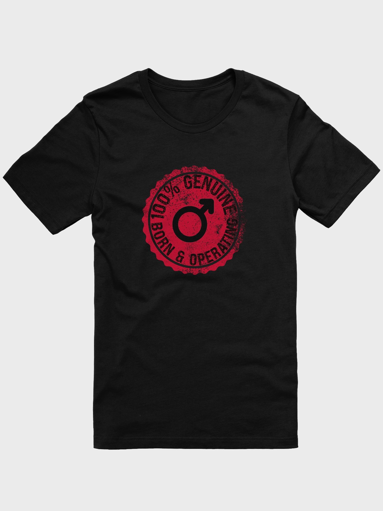 "100% Male" T-shirt product image (1)