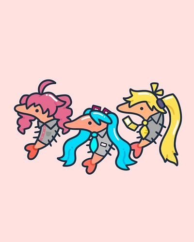 vocaloid shrimps 🎤🦐

idk how much more miku shrimp I'll be drawing but this one was requested too much not to do it 😂

miku s...