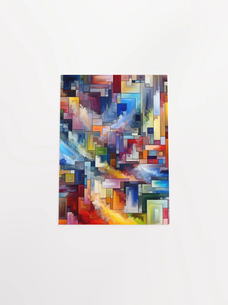 Abstract Vibrant Black Matte Poster product image (46)