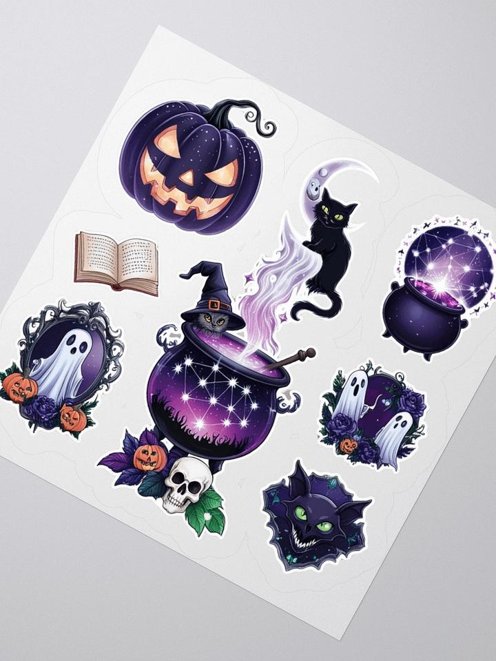 Nocturnal Halloween Kiss Cut Sticker Set product image (6)