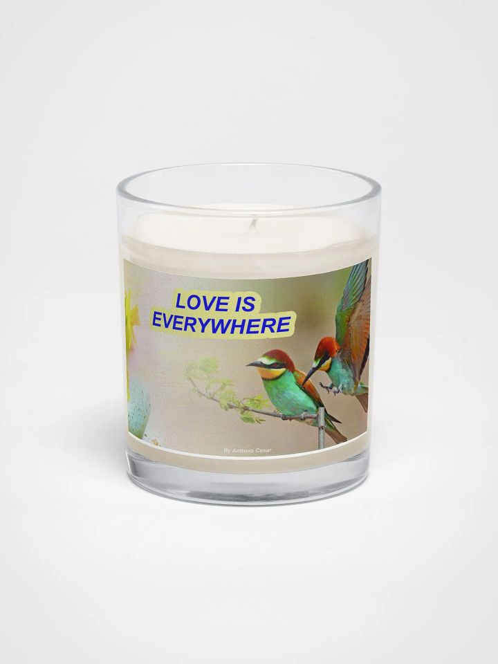 Soy Wax Candle In A Clear Glass Jar product image (1)