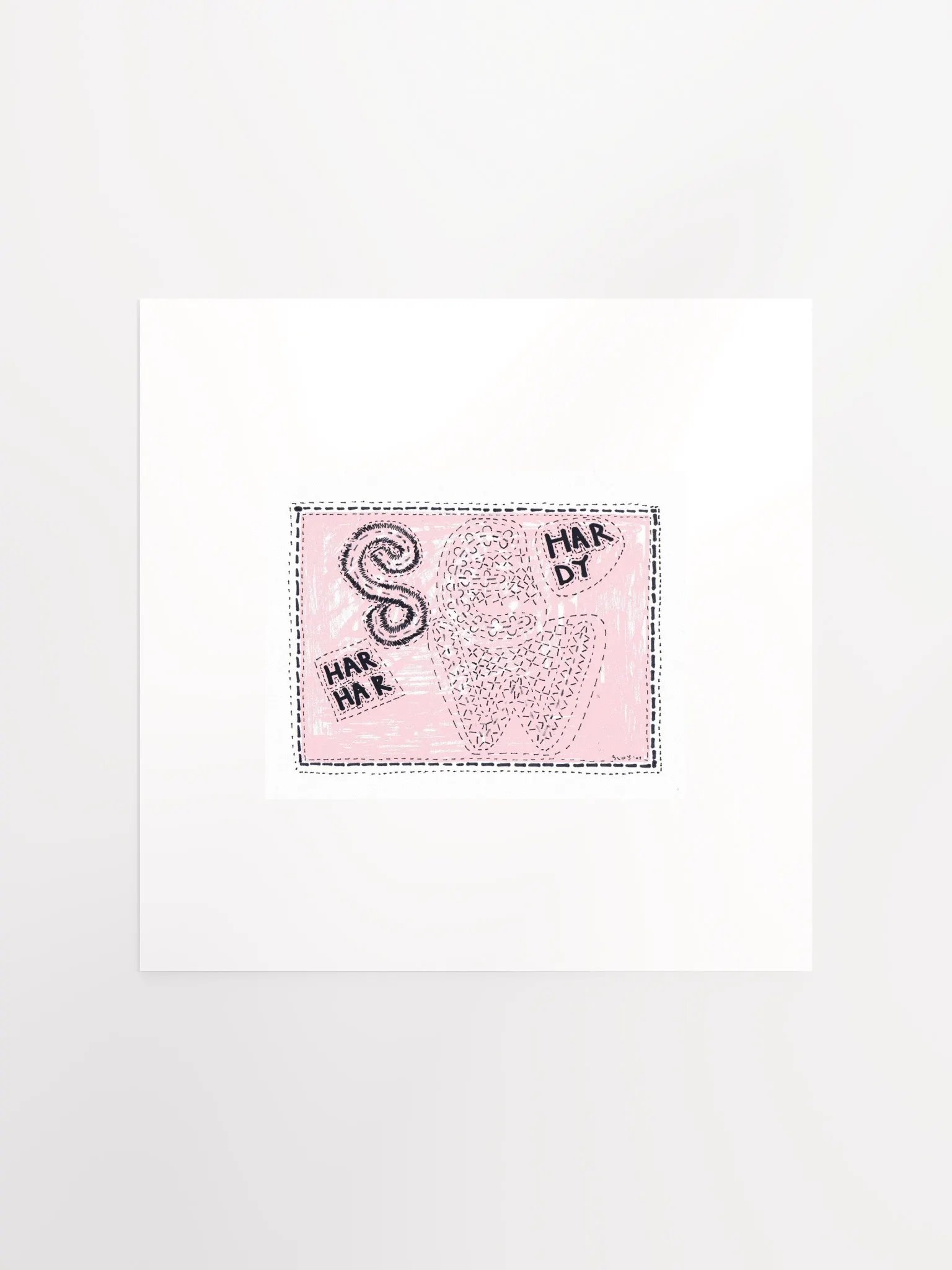 sew hardy har har panel card print product image (4)