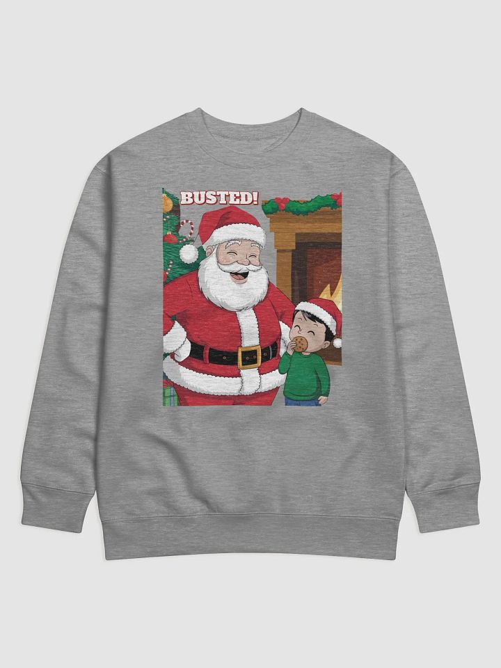 Busted! Santa Catching A Young Boy Eating His Christmas Cookies Sweatshirt product image (6)
