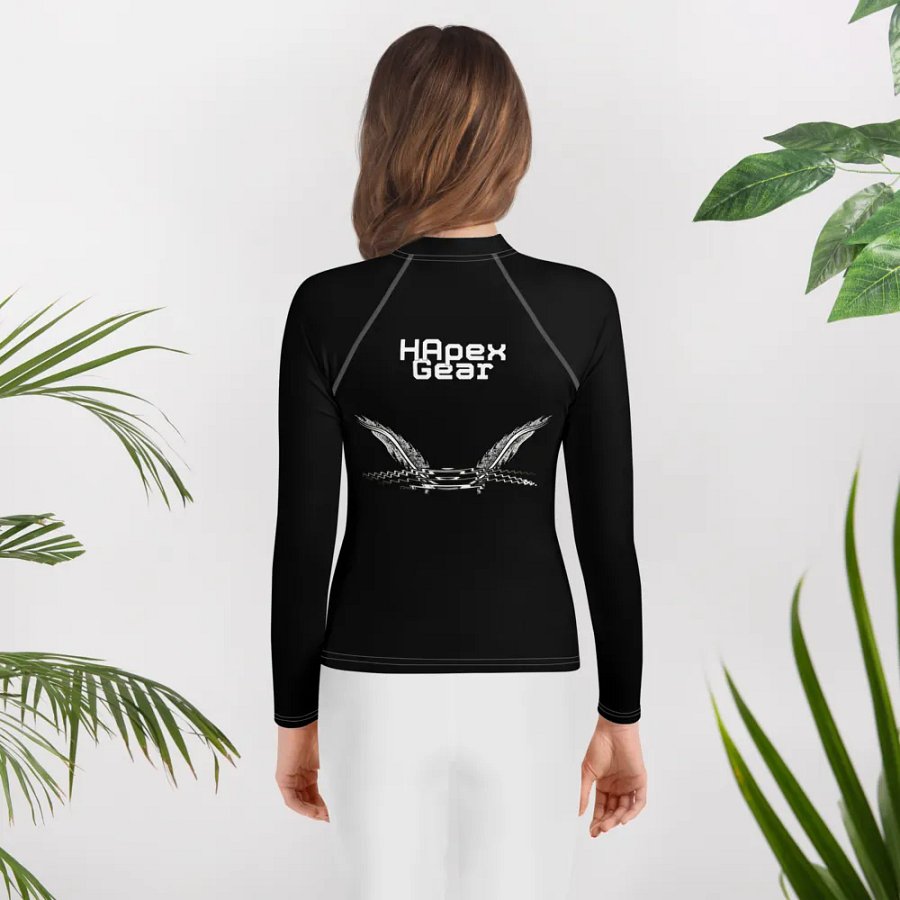 White HApex Gear White Logo Cancer Awareness Orange Ribbon. Black Youth Rash Guard product image (12)