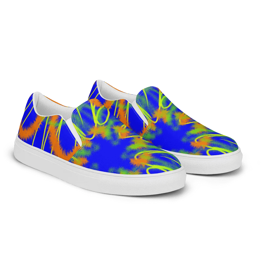 Neon Floral Frenzy Slip-Ons product image (3)
