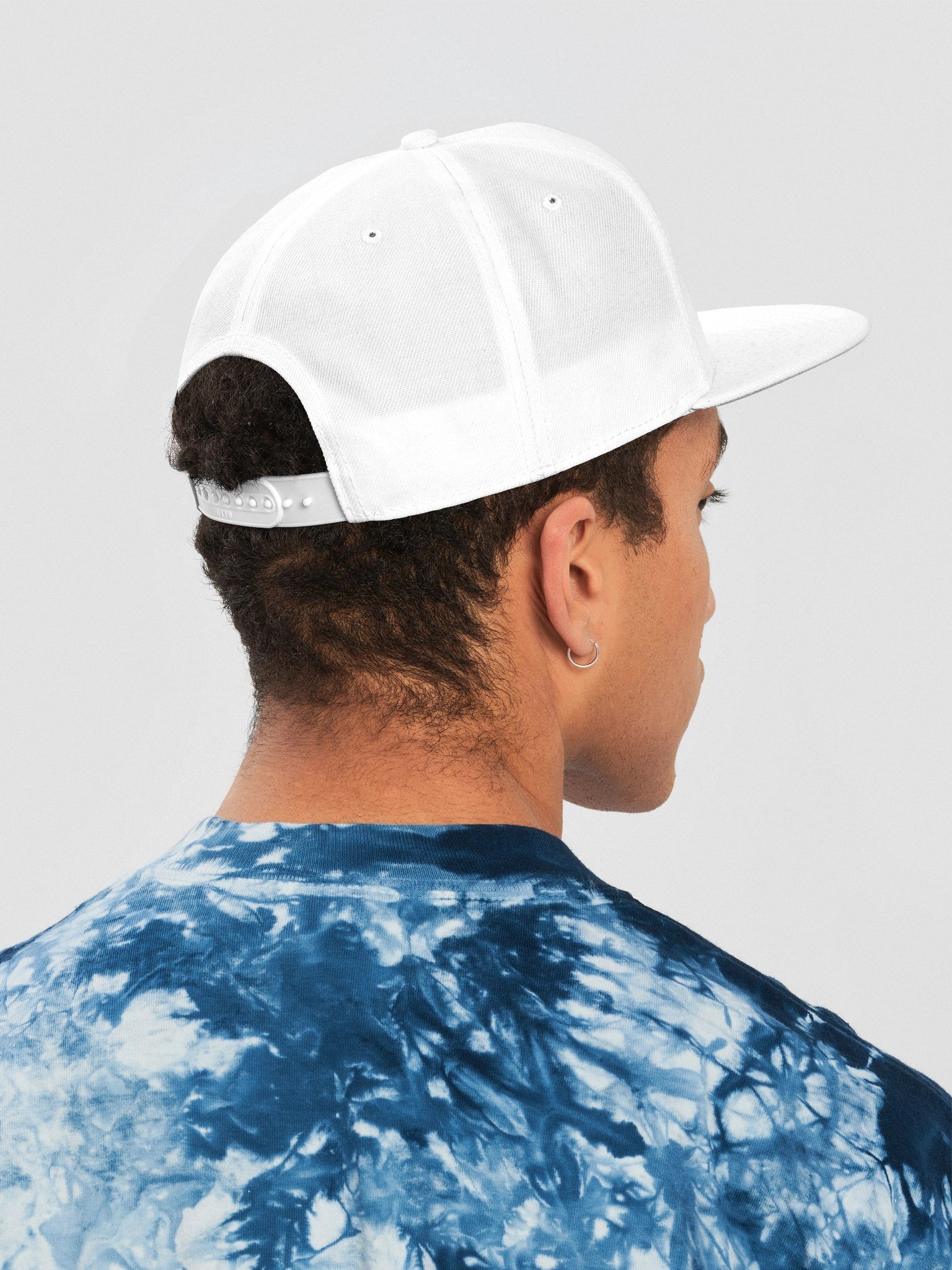 TFOT Embroidered Statement Blue Hex Flat Snapback Hat product image (28)