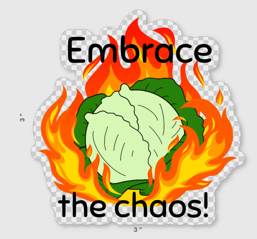 Embrace the Chaos Sticker product image (1)