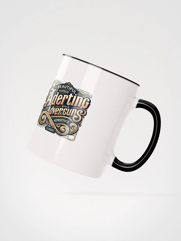 Vintage Ornate Typography Ceramic Mug product image (3)