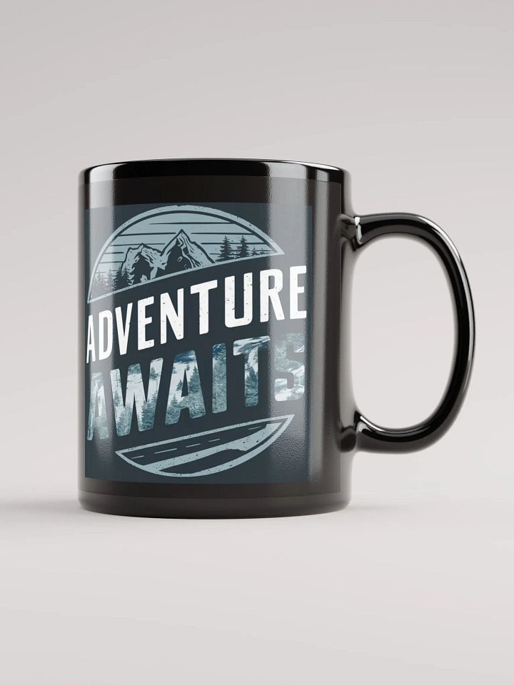 Adventure Awaits Mug #Statement Mug - Black product image (1)