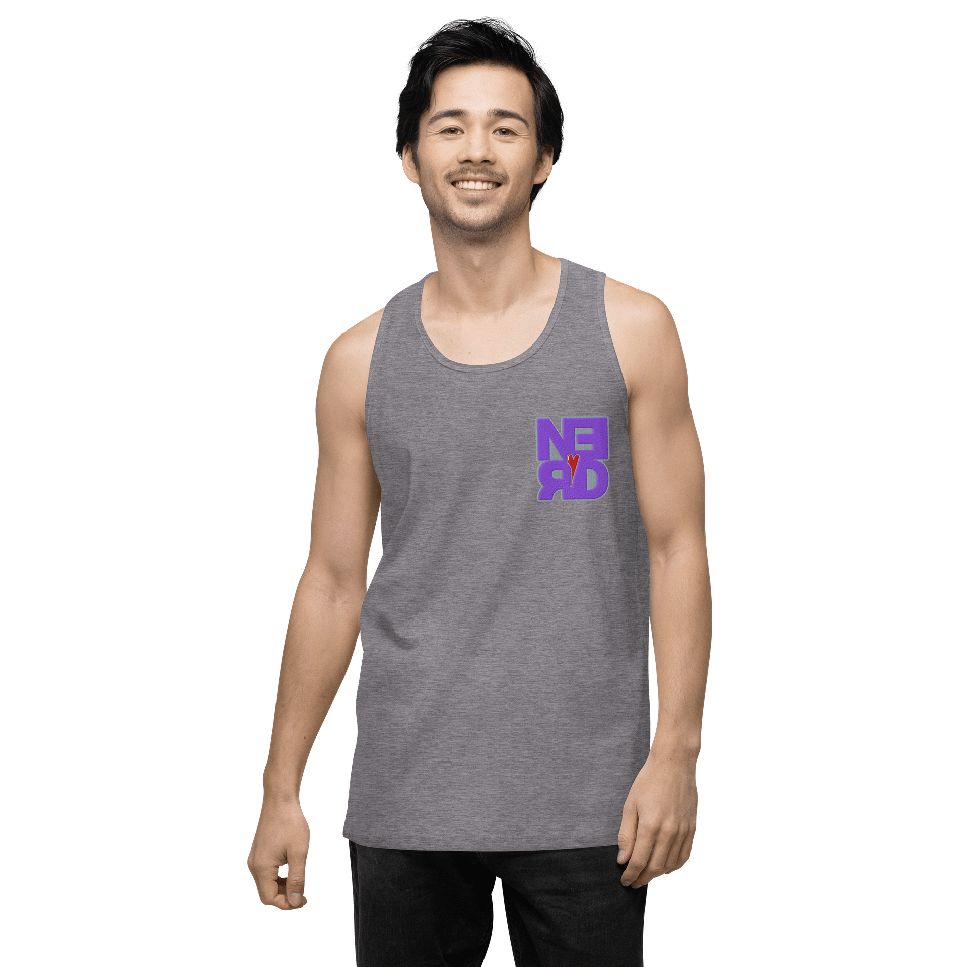 Nerd Heart Embroidered Tank (Streamer Edition) product image (7)