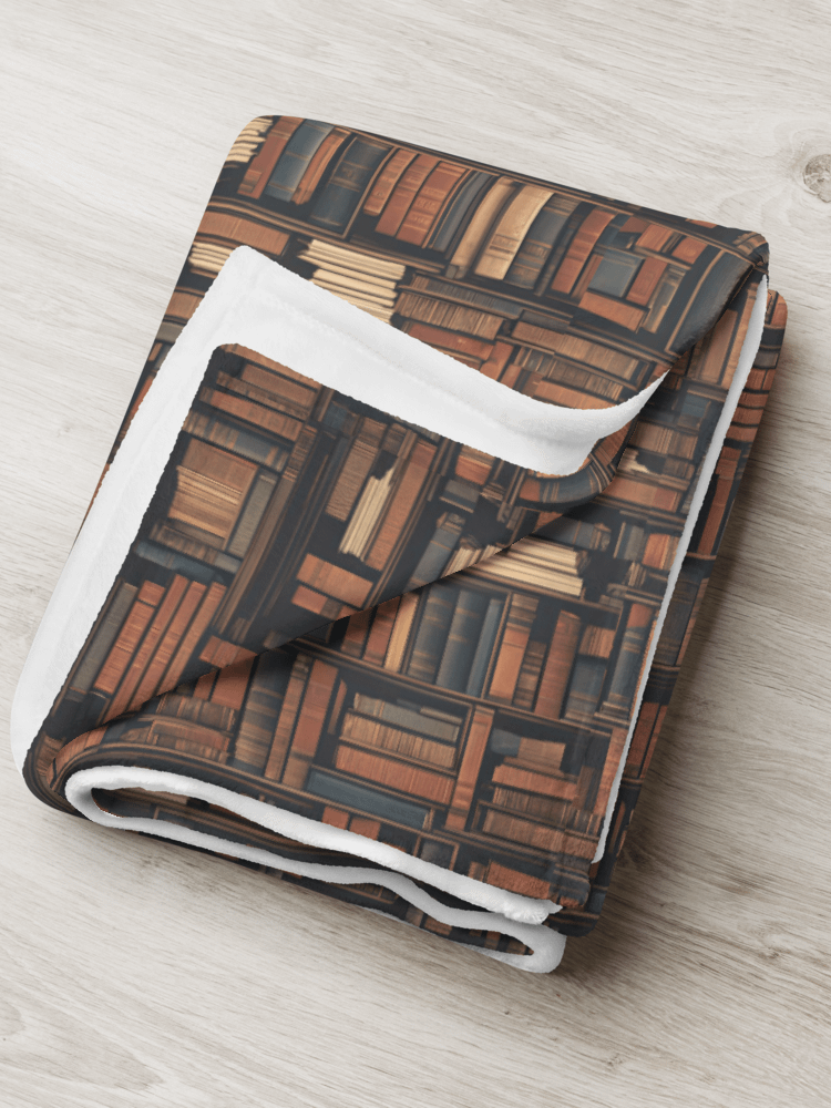 Bookshelf Pattern Throw Blanket product image (2)