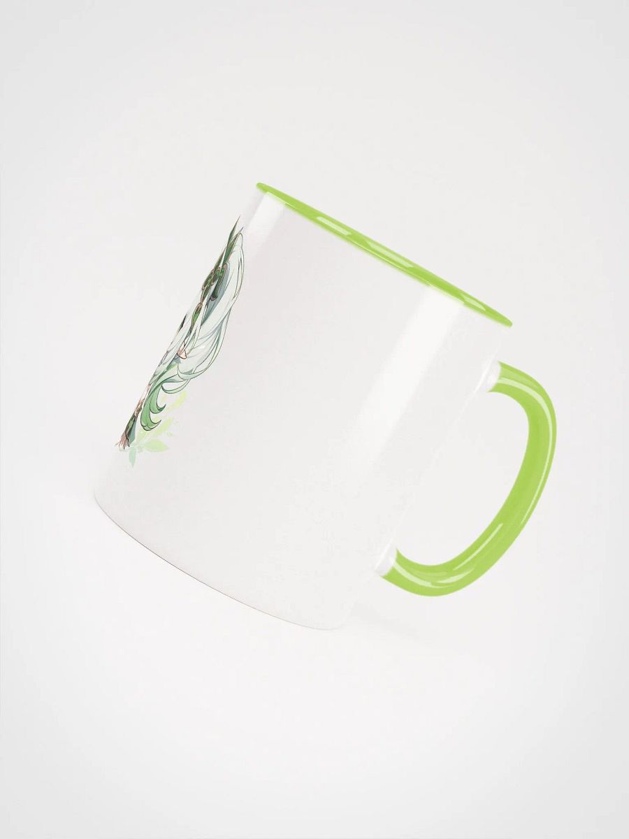 Nahida Genshin Impact Ceramic Mug – Green Handle & Interior product image (5)